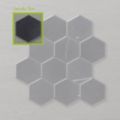 Picture of Marmo Hexagon (110x100) Nero (Honed) 345x295 Sheet (Rectified)